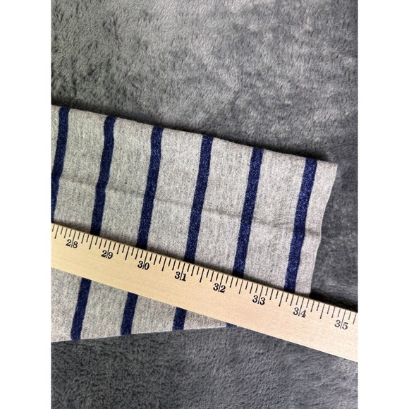 90s HRLA San Francisco Striped Long Sleeve Shirt Gray Blue XL Classic Preppy‎ - Picture 6 of 8